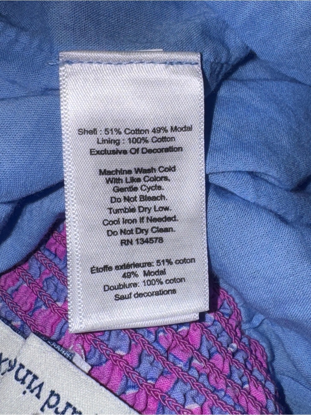 EUC Vineyard Vines Women’s Purple Tiered Smocked Skirt - Picture 3 of 3